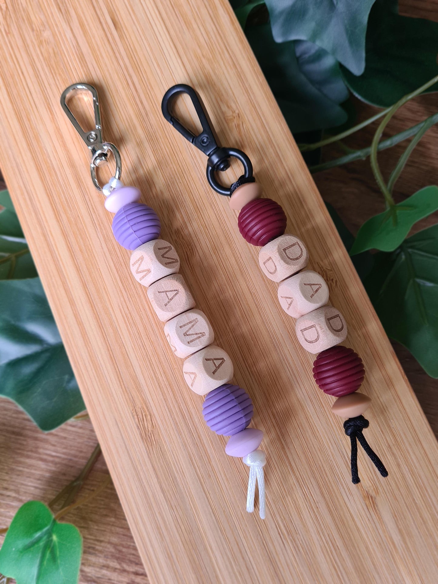 Our handmade keychains make the perfect gift for new dads as well as a token of love to the experienced fathers. Perfect for baby bags, backpacks or as a keyring!
