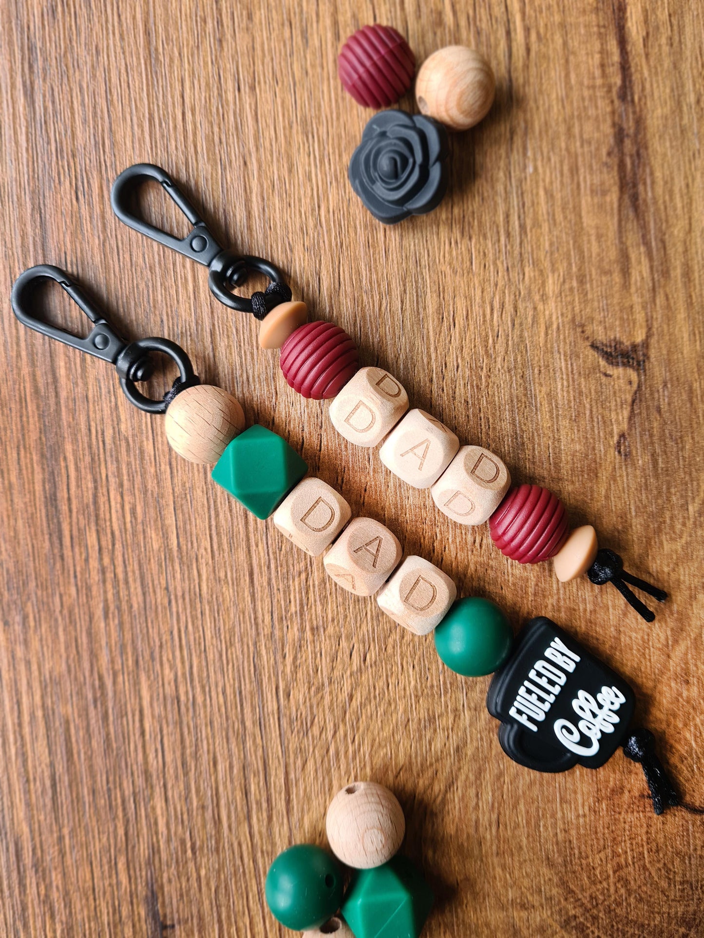 Our handmade keychains make the perfect gift for new dads as well as a token of love to the experienced fathers. Perfect for baby bags, backpacks or as a keyring!