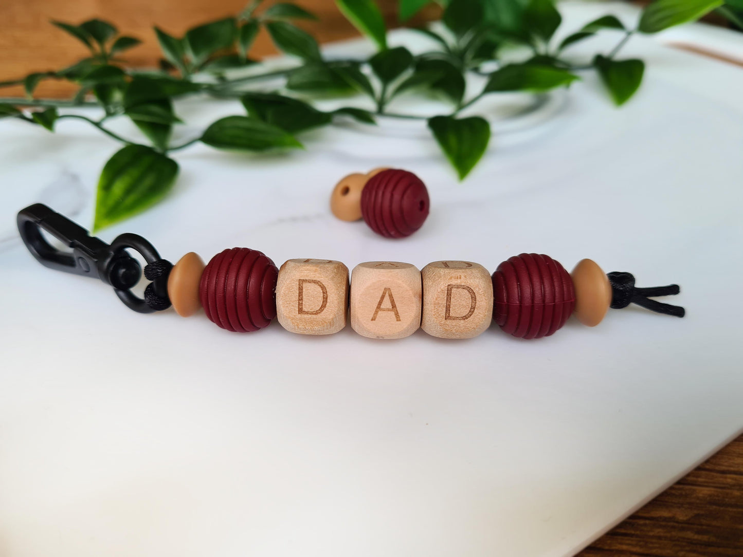 Our handmade keychains make the perfect gift for new dads as well as a token of love to the experienced fathers. Perfect for baby bags, backpacks or as a keyring!