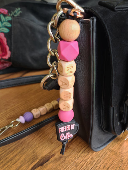 Looking for gift ideas for mam? Our handmade Mama Needs Coffee keychains make the perfect gift for mothers who may have found a new desire for buckets of coffee!