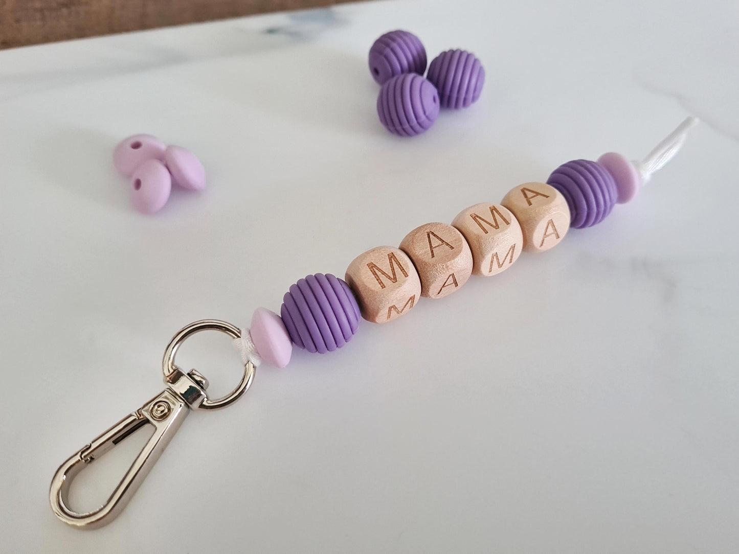 Hey Mama! Treat yo self to our unique handmade keychain / zip puller. Our keychains can be attached to handbags, baby changing bags, backpacks or as a keyring!