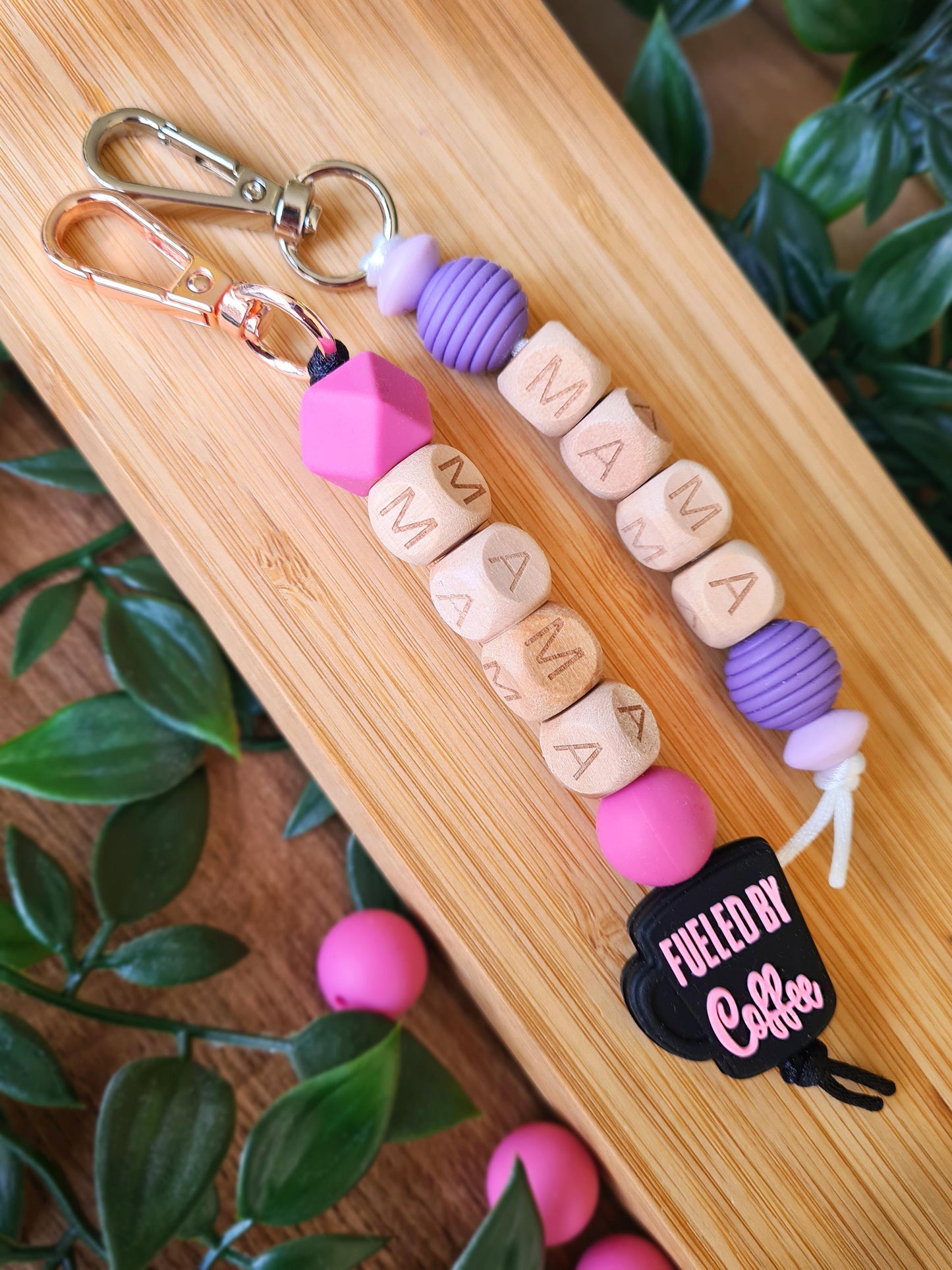 Hey Mama! Treat yo self to our unique handmade keychain / zip puller. Our keychains can be attached to handbags, baby changing bags, backpacks or as a keyring!