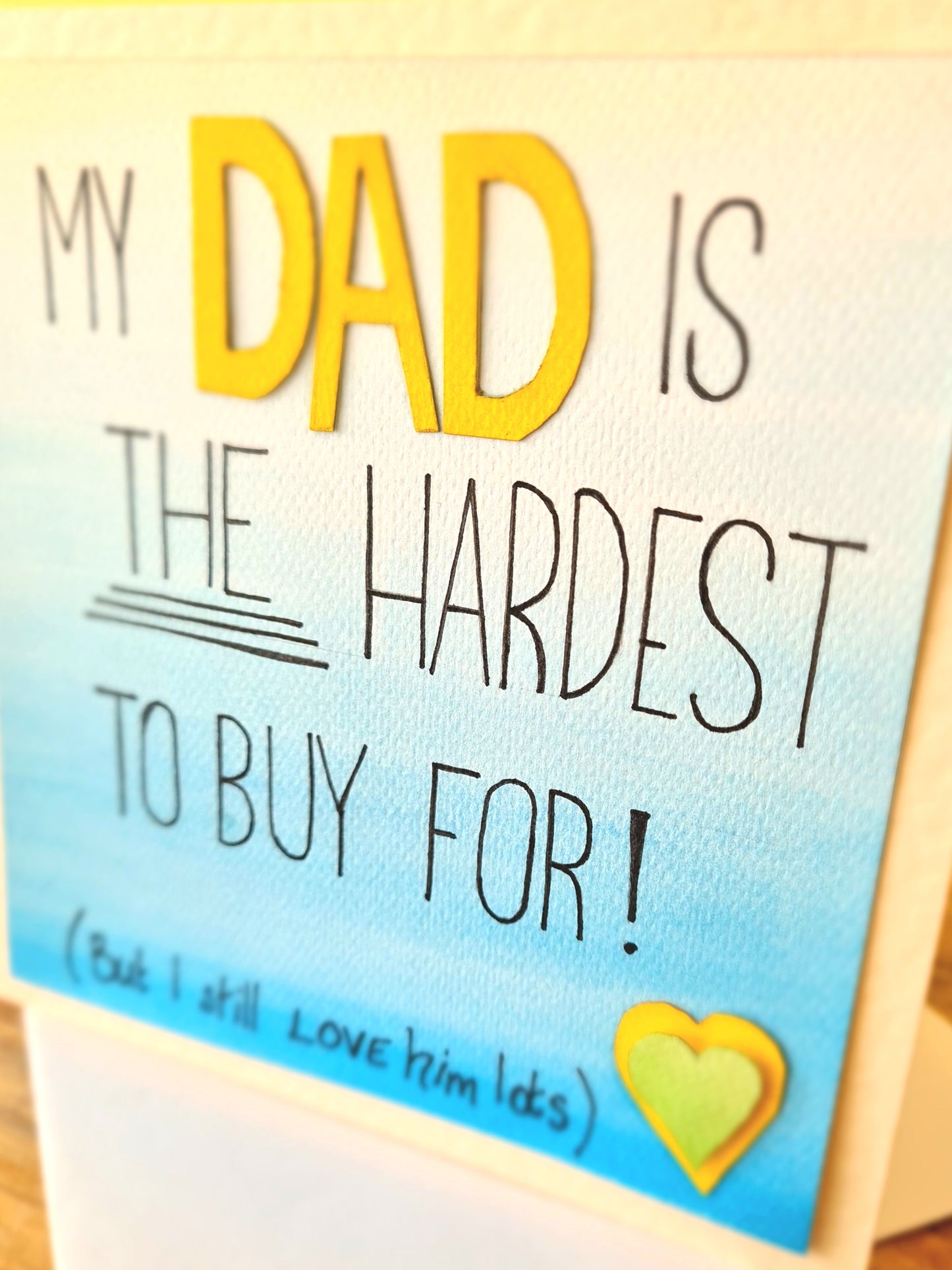 These personalised cards are ideal gifts for dad's bday. They are also perfect for Fathers Day. We are positive that your father will LOVE THIS!