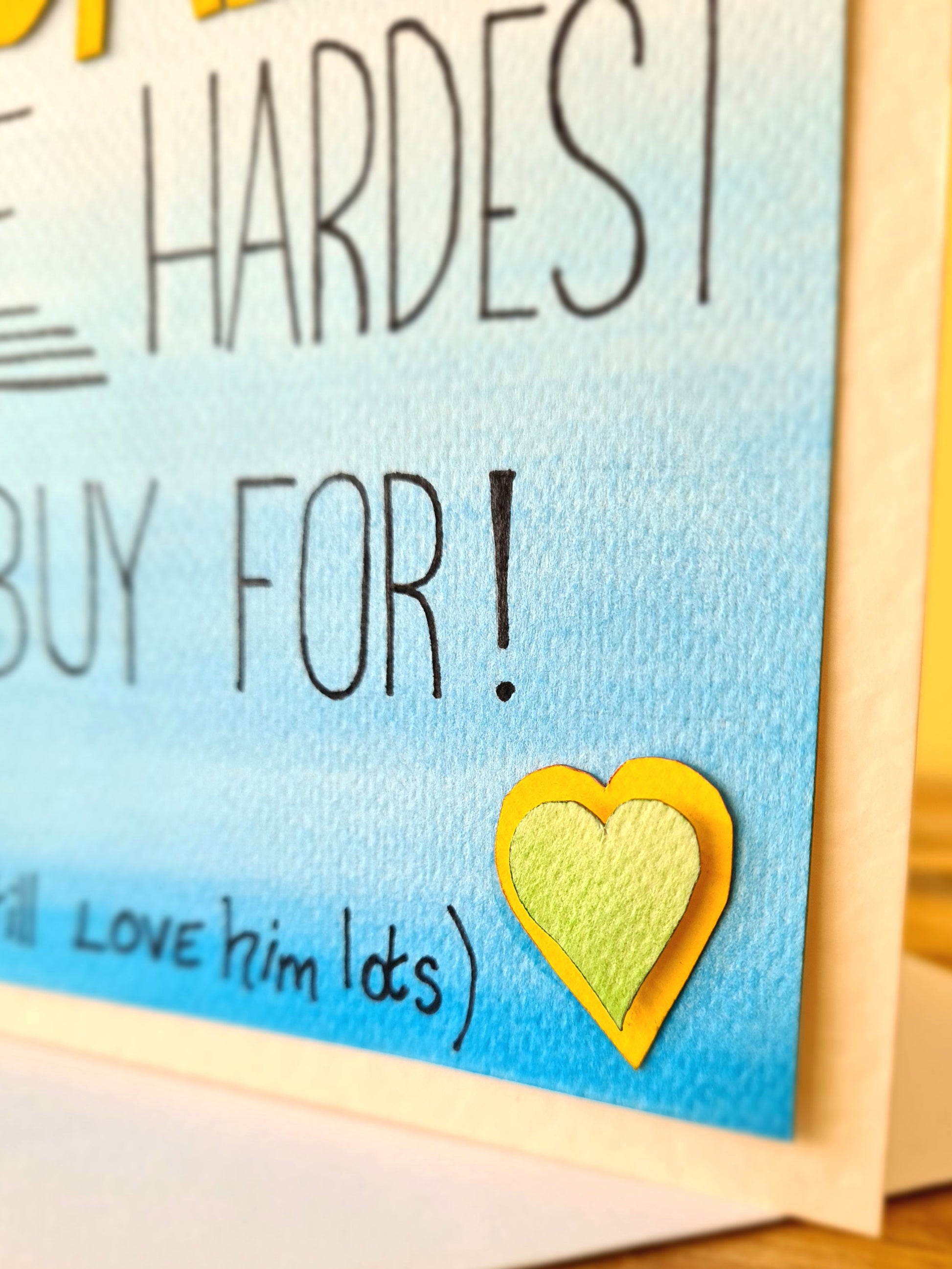 These personalised cards are ideal gifts for dad's bday. They are also perfect for Fathers Day. We are positive that your father will LOVE THIS!