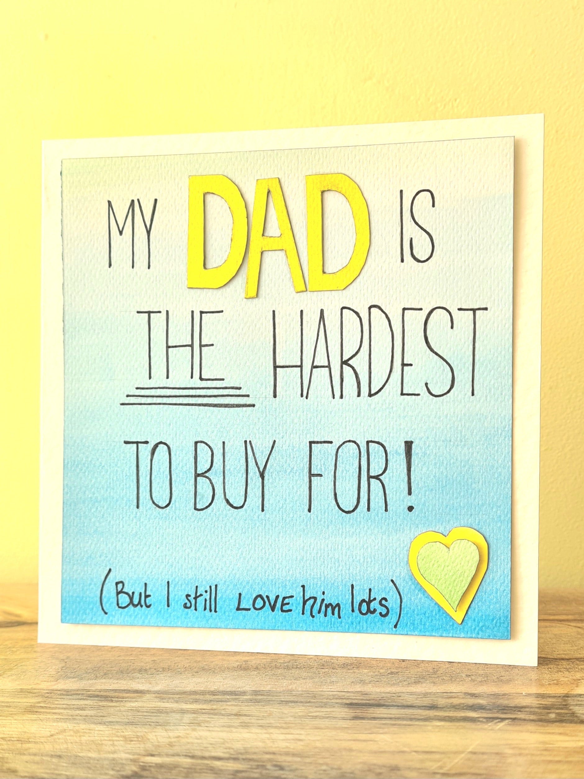 These personalised cards are ideal gifts for dad's bday. They are also perfect for Fathers Day. We are positive that your father will LOVE THIS!