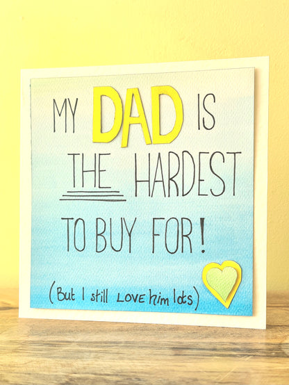 These personalised cards are ideal gifts for dad's bday. They are also perfect for Fathers Day. We are positive that your father will LOVE THIS!