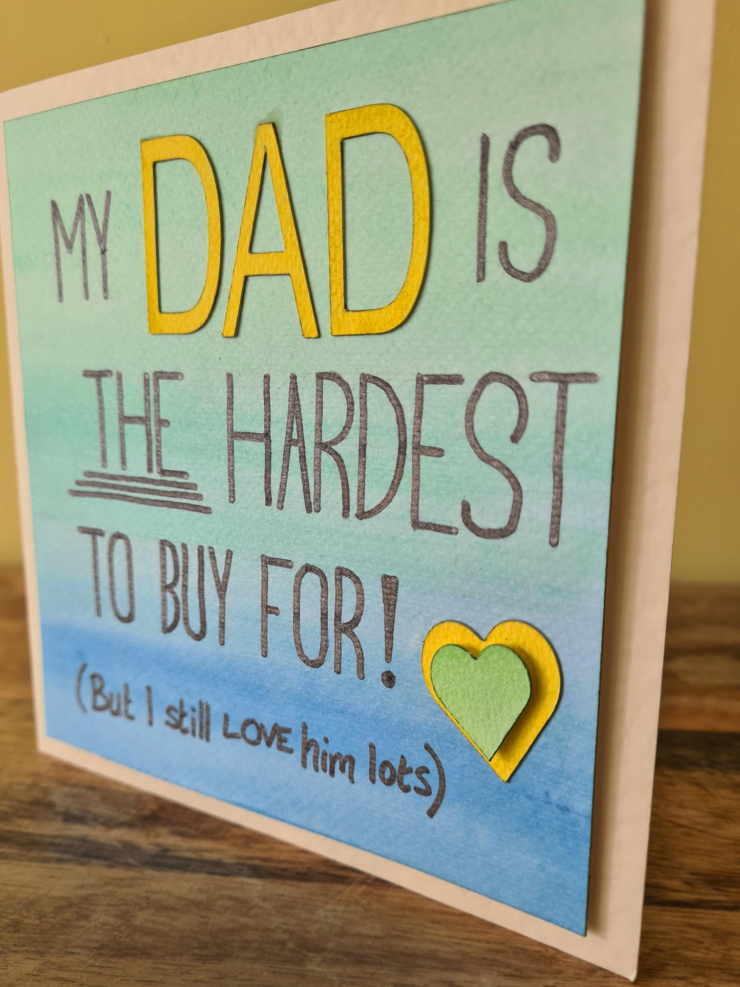 These personalised cards are ideal gifts for dad's bday. They are also perfect for Fathers Day. We are positive that your father will LOVE THIS!