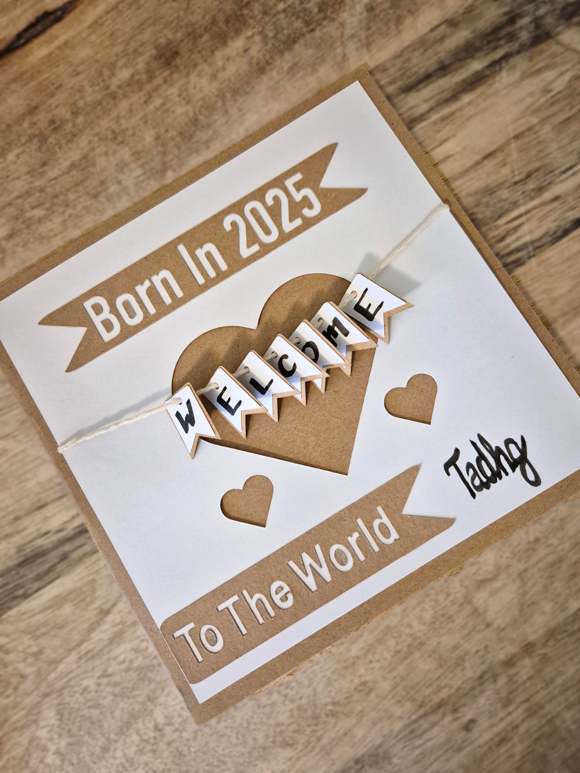 Do you know of any little person who was born in 2025? Or is due to be born this year? Well, we've got the card for you! Welcome to the world little one! 