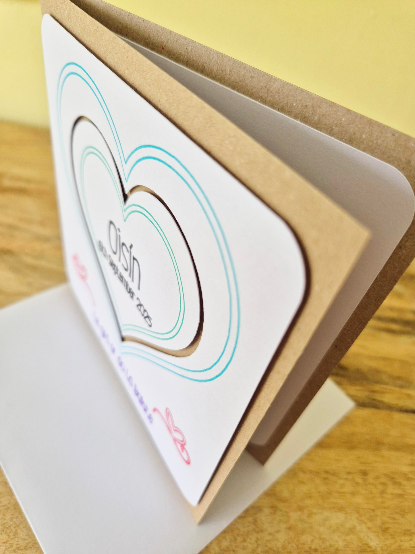 Do you know of any little person who is celebrating their Christening Day? Well, we've got the card for you! Le grá ar do Lá Baiste. Say it As Gaelige with this handmade Christening Gift!