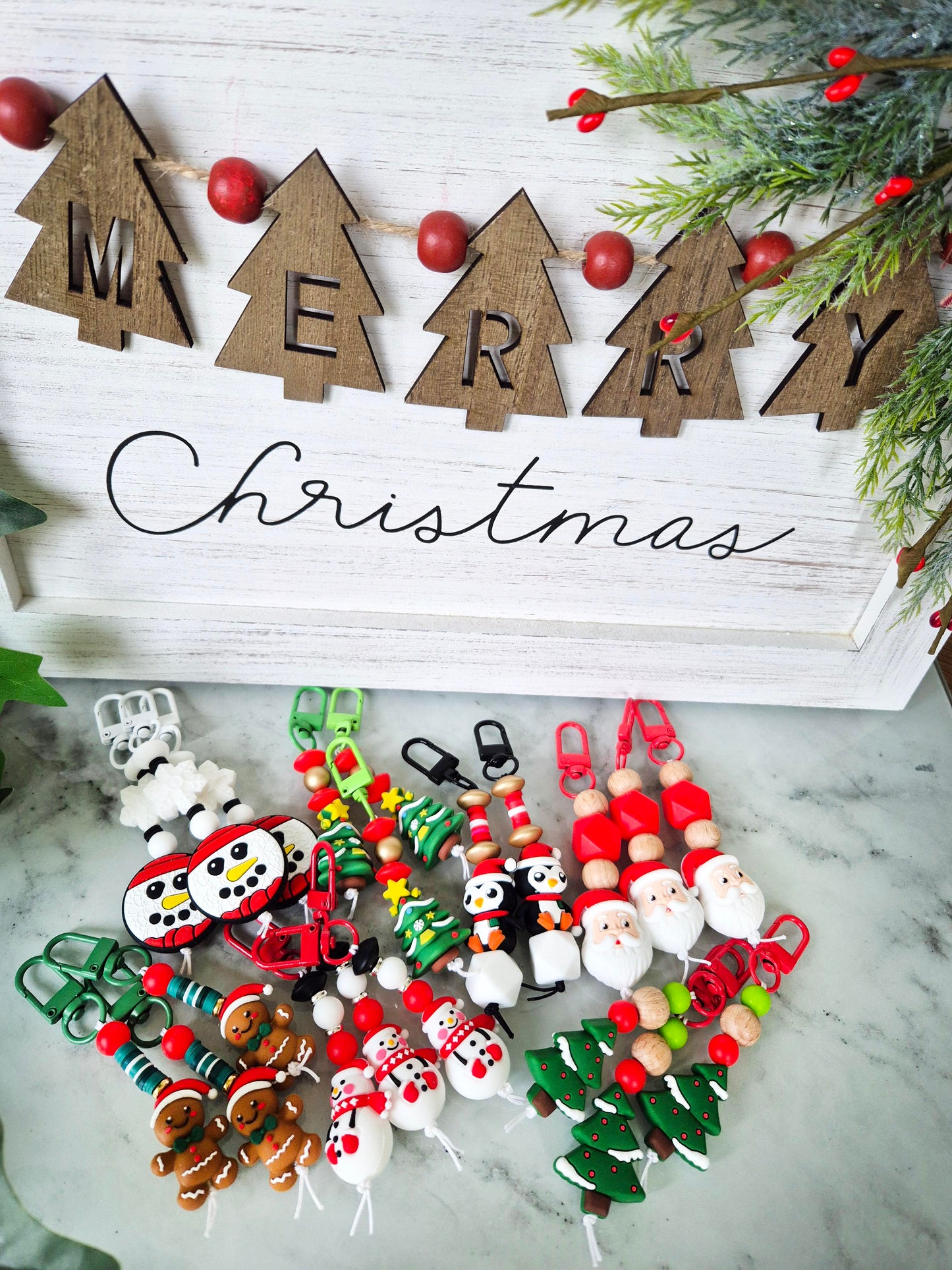 "Susie Snow(wo)man" Keychain / Zip Puller / Bag Charm