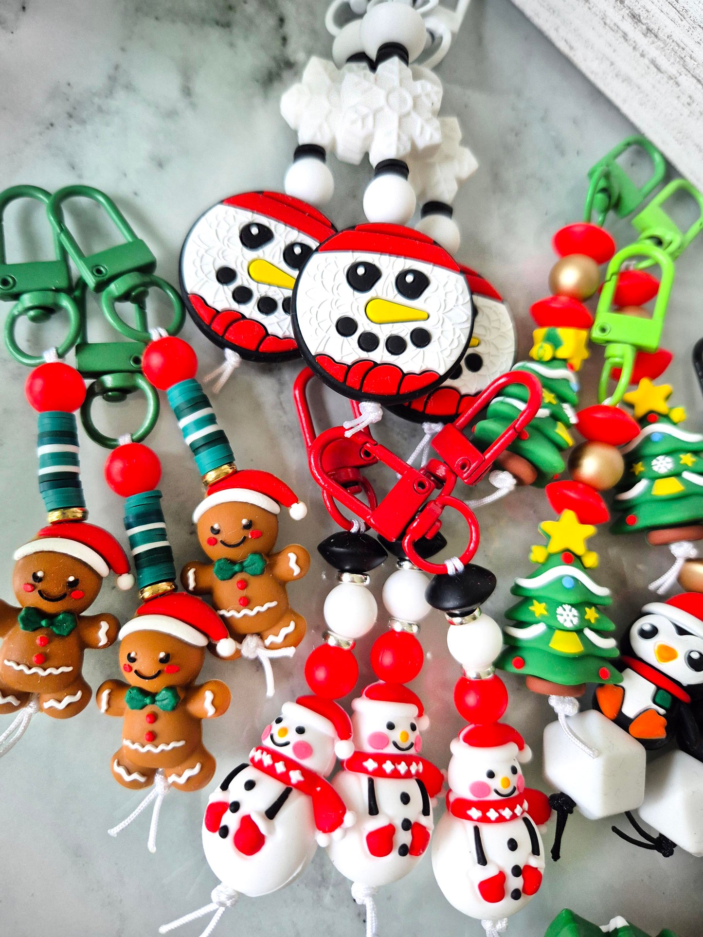 "Susie Snow(wo)man" Keychain / Zip Puller / Bag Charm