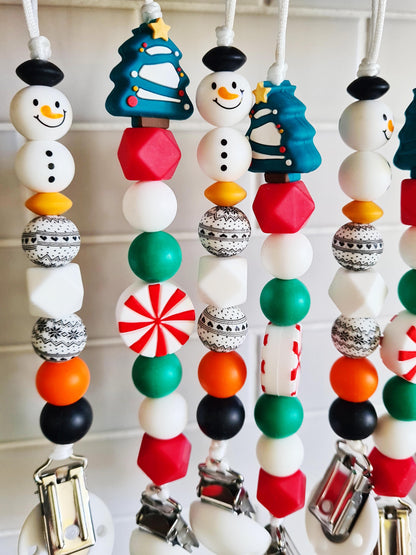 "Candy Christmas" Soother Clip