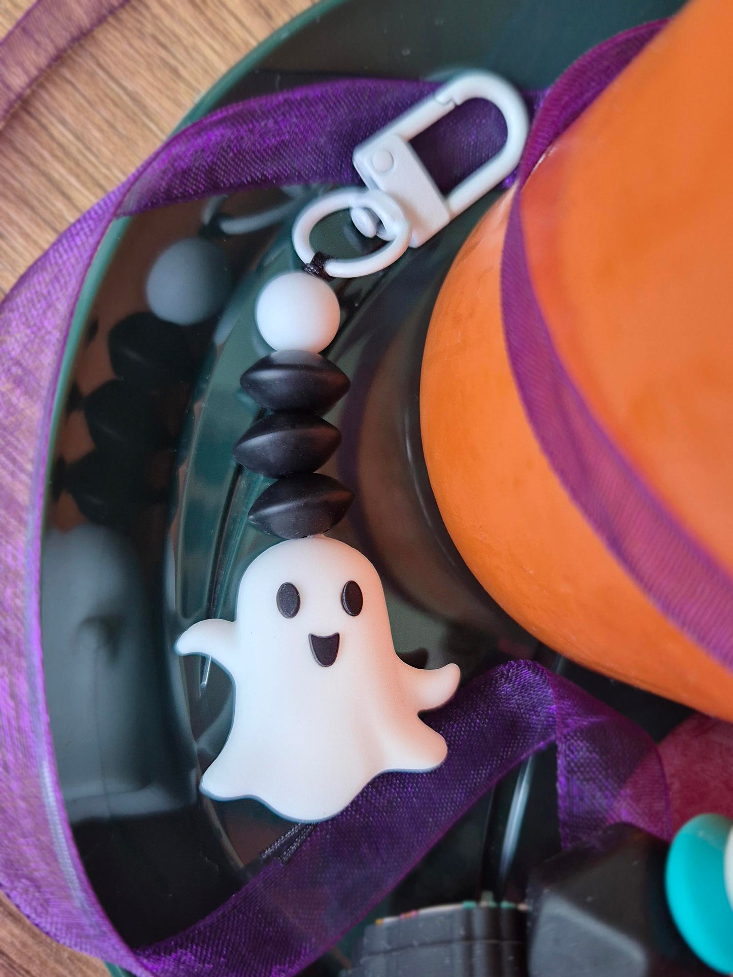 Boo! Keychain / Zip Puller / Bag Charm