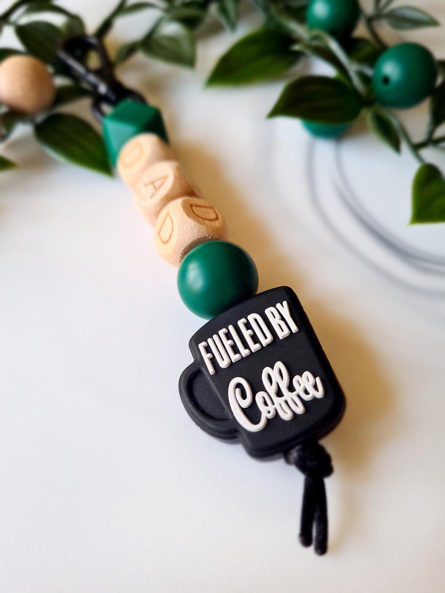 Looking for unique gift ideas for dad? Our handmade Dad Needs Coffee keychains make the perfect gift for new dads, who may have found a new desire for buckets of coffee!