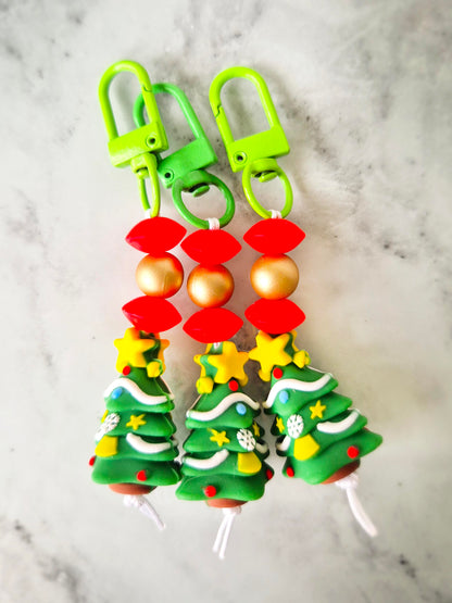 "Festive Tree" Keychain / Zip Puller / Bag Charm