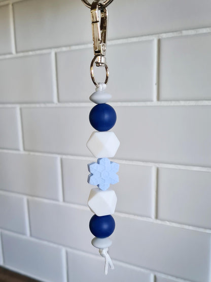 "Frosty The Keychain" Keychain / Zip Puller