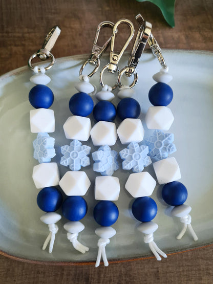 "Frosty The Keychain" Keychain / Zip Puller