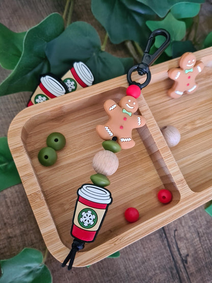 "Gingerbread Latte" Keychain / Zip Puller