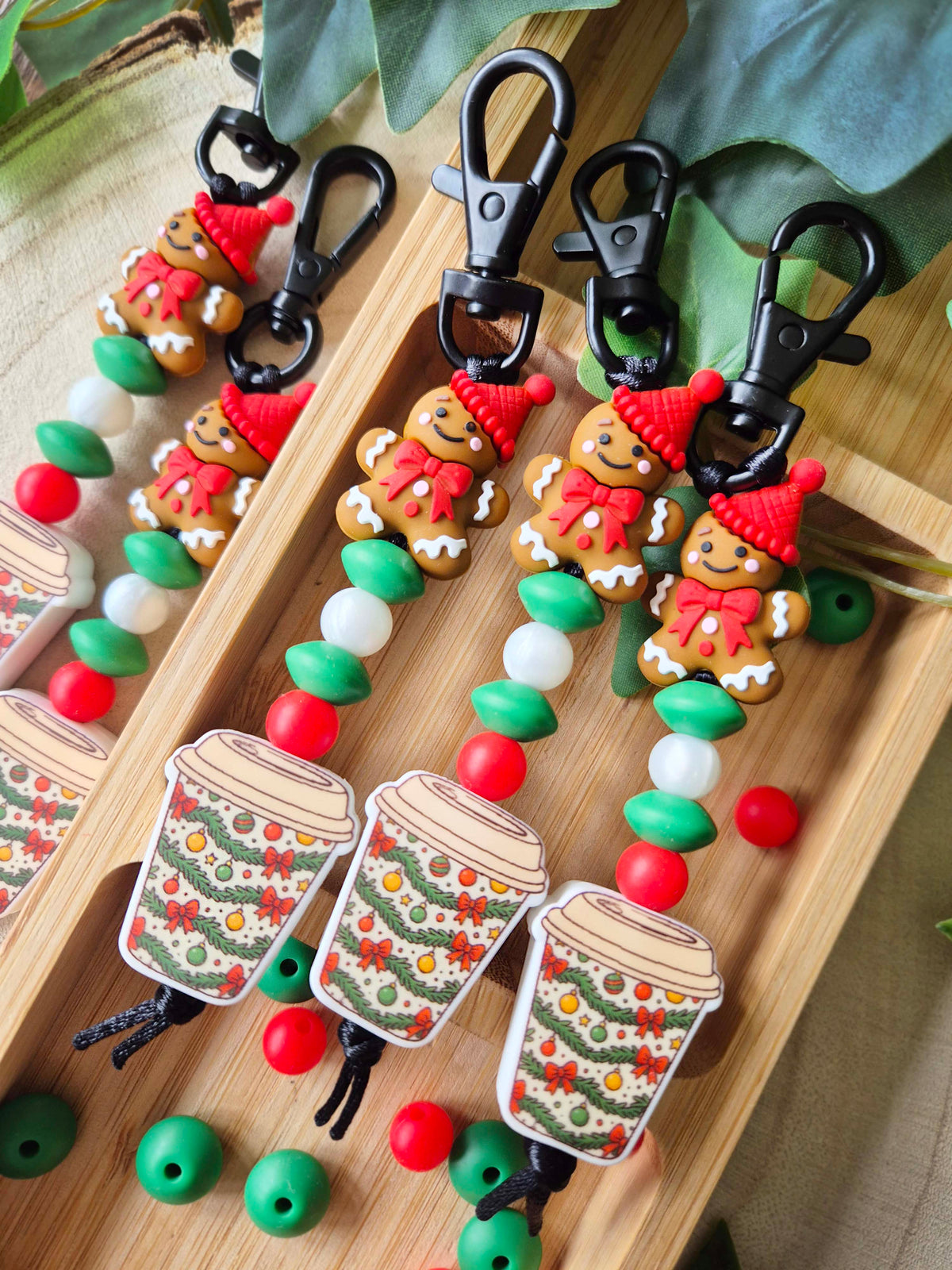 "Gingerbread Latte" Keychain / Zip Puller / Bag Charm