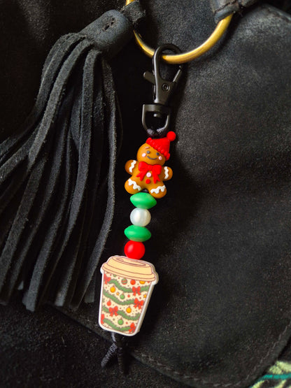 "Gingerbread Latte" Keychain / Zip Puller / Bag Charm