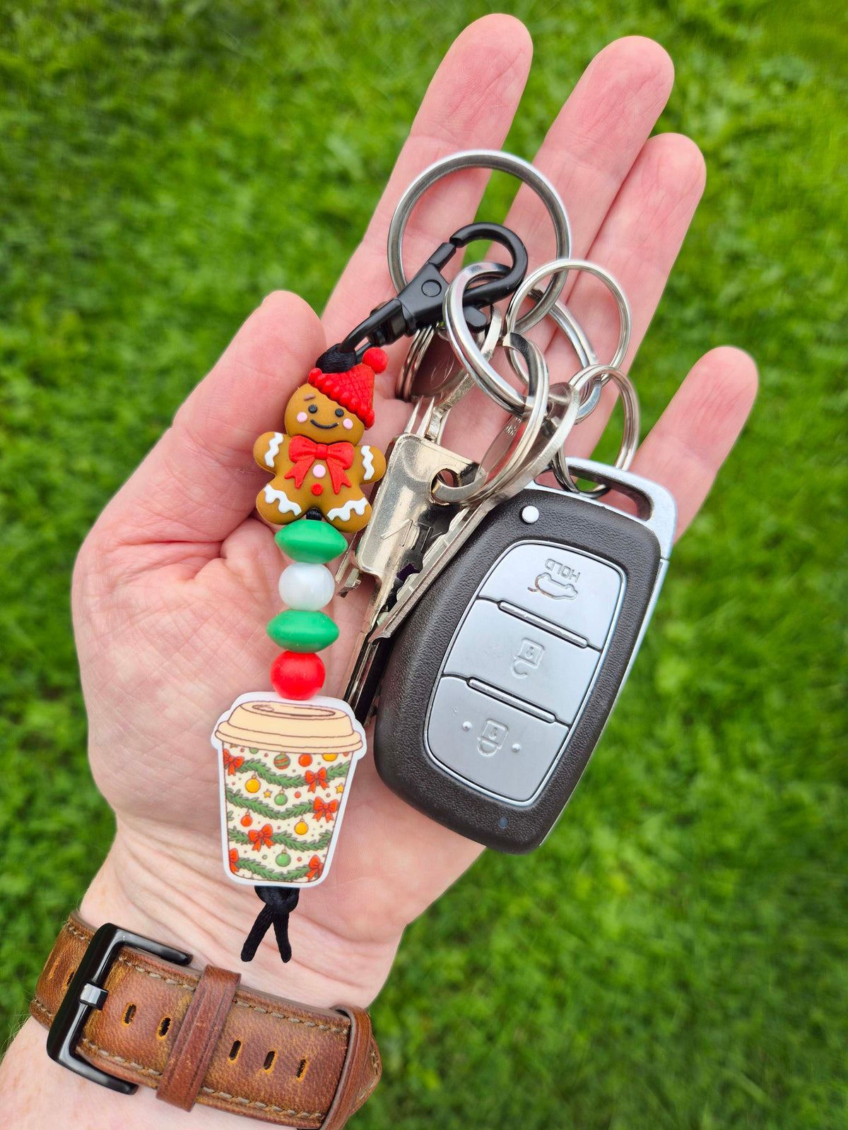"Gingerbread Latte" Keychain / Zip Puller / Bag Charm