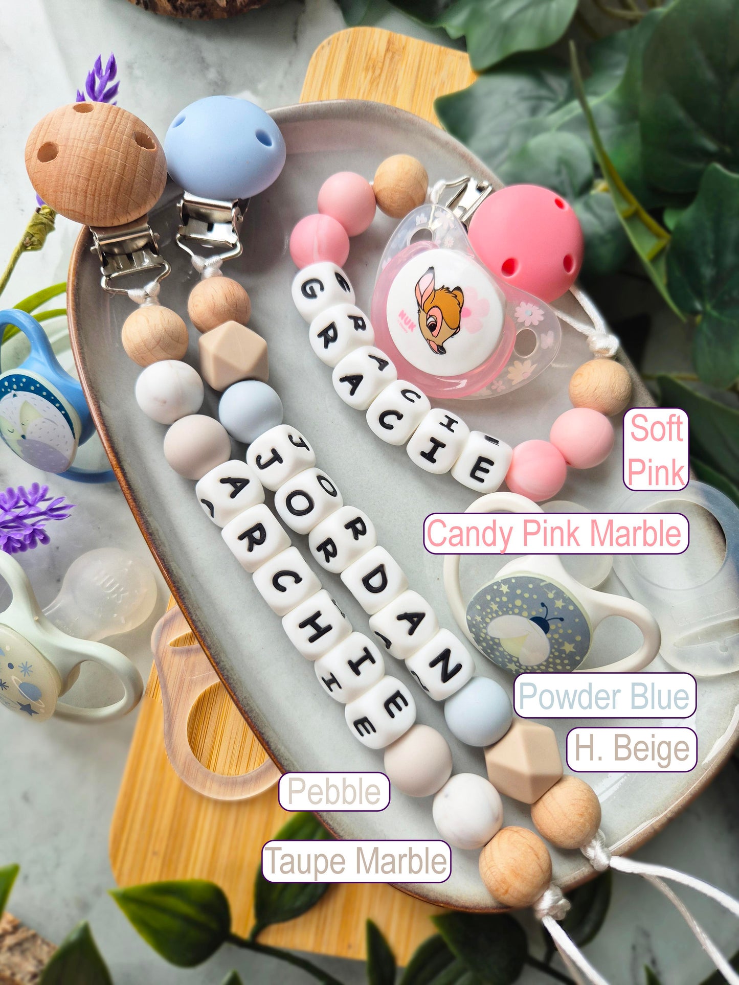 Personalised Soother Clip