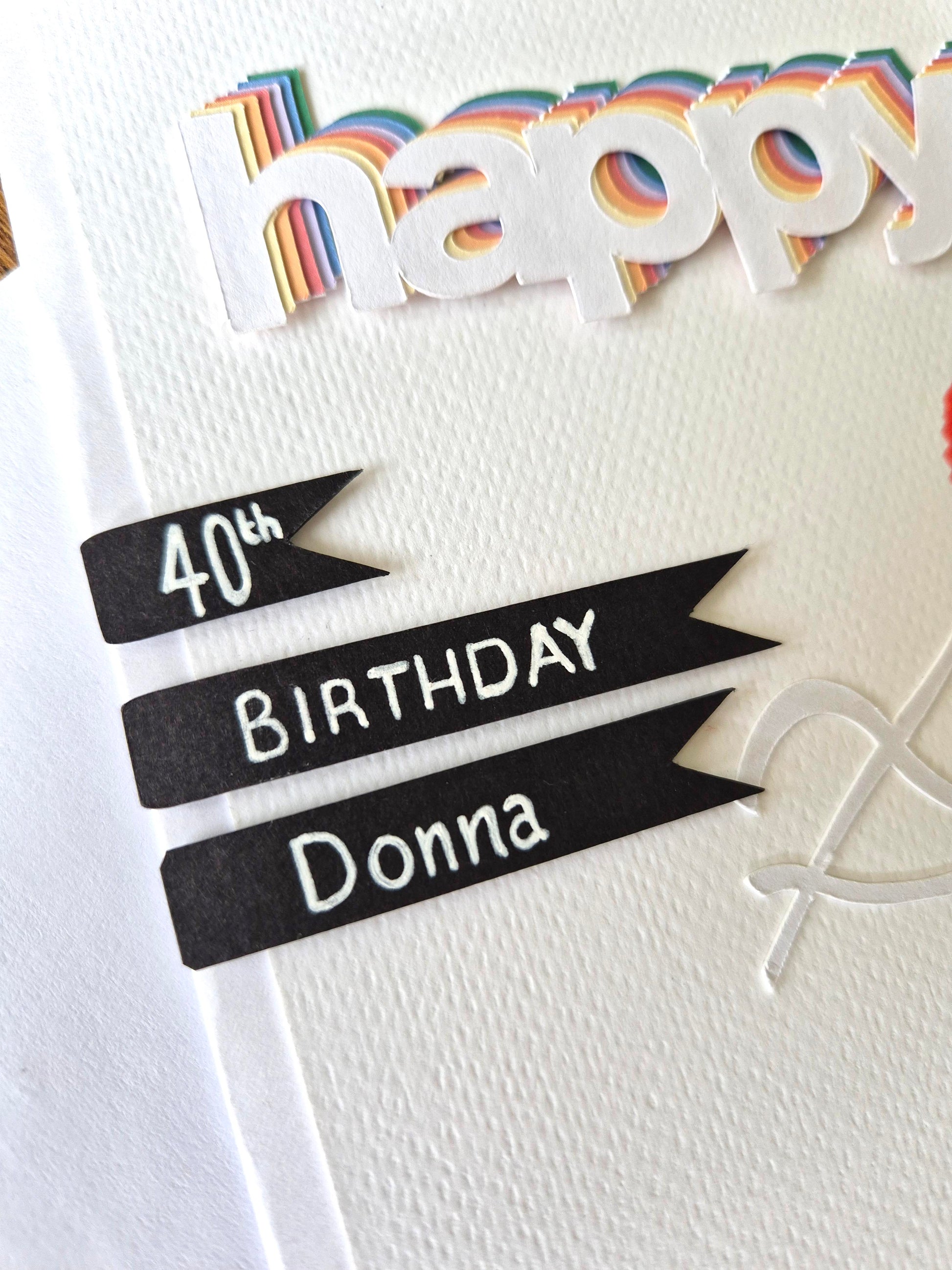 Are you looking for a unique and handmade birthday card for that special loved one? They will LOVE THIS vibrant and 3D effect card.