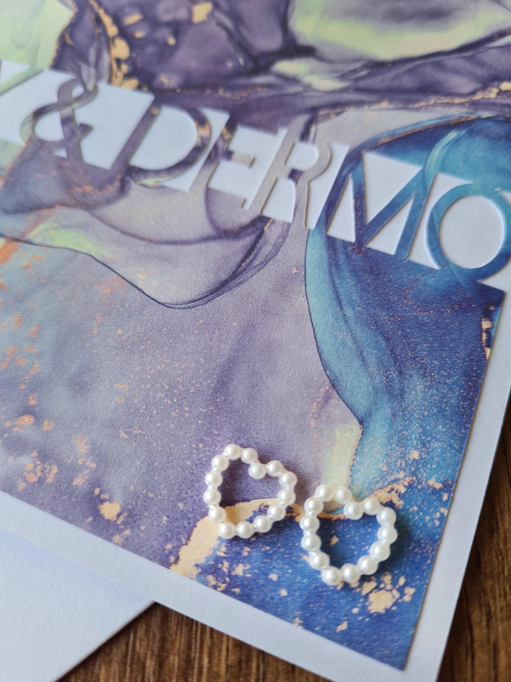 These personalised cards are ideal gifts for Anniversary's, Wedding's, Valentines Day and more.  Fully Customisable and perfect for personalising with couples names.