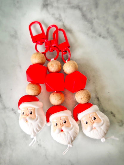 "Merry and Bright" Keychain / Zip Puller / Bag Charm