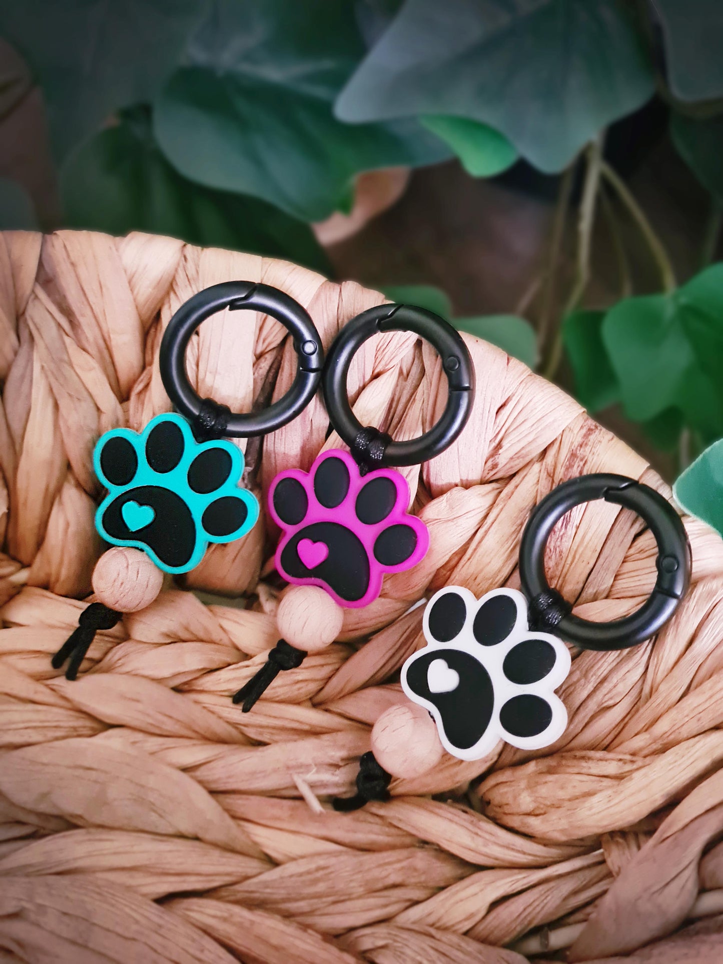 Pet collar decoration. For dogs and cats or any pet that wears a collar or has really cute paws and claws! Cute paw print clip on for collar.
