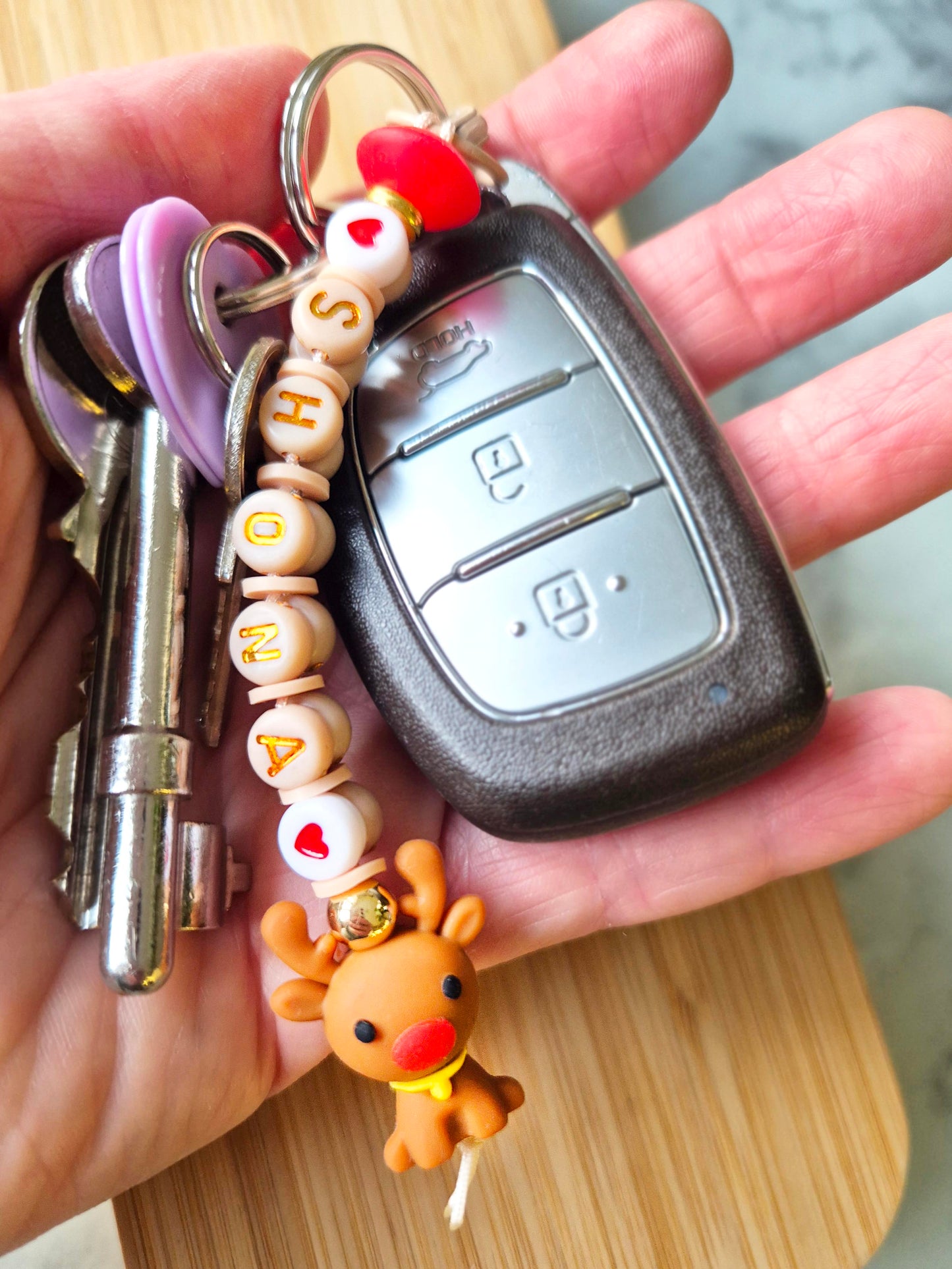 "Cutie Rudie" Keychain / Zip Puller / Bag Charm