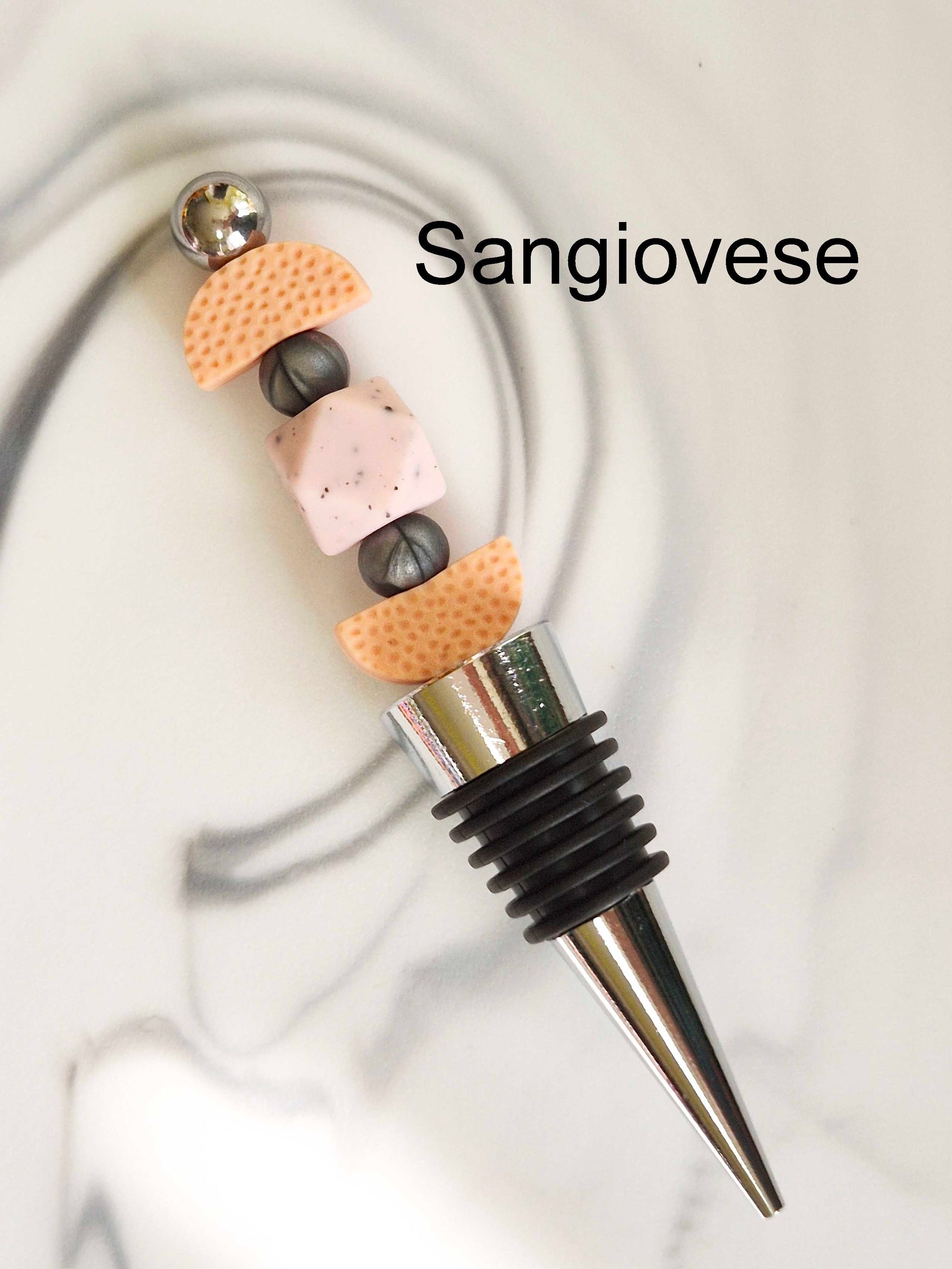 Wine Stoppers made with silicone beads