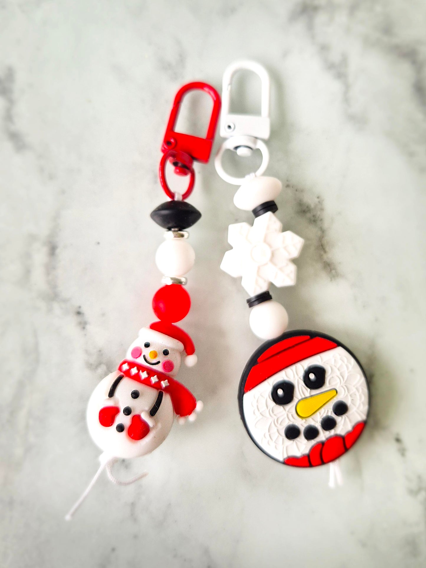 "Susie Snow(wo)man" Keychain / Zip Puller / Bag Charm