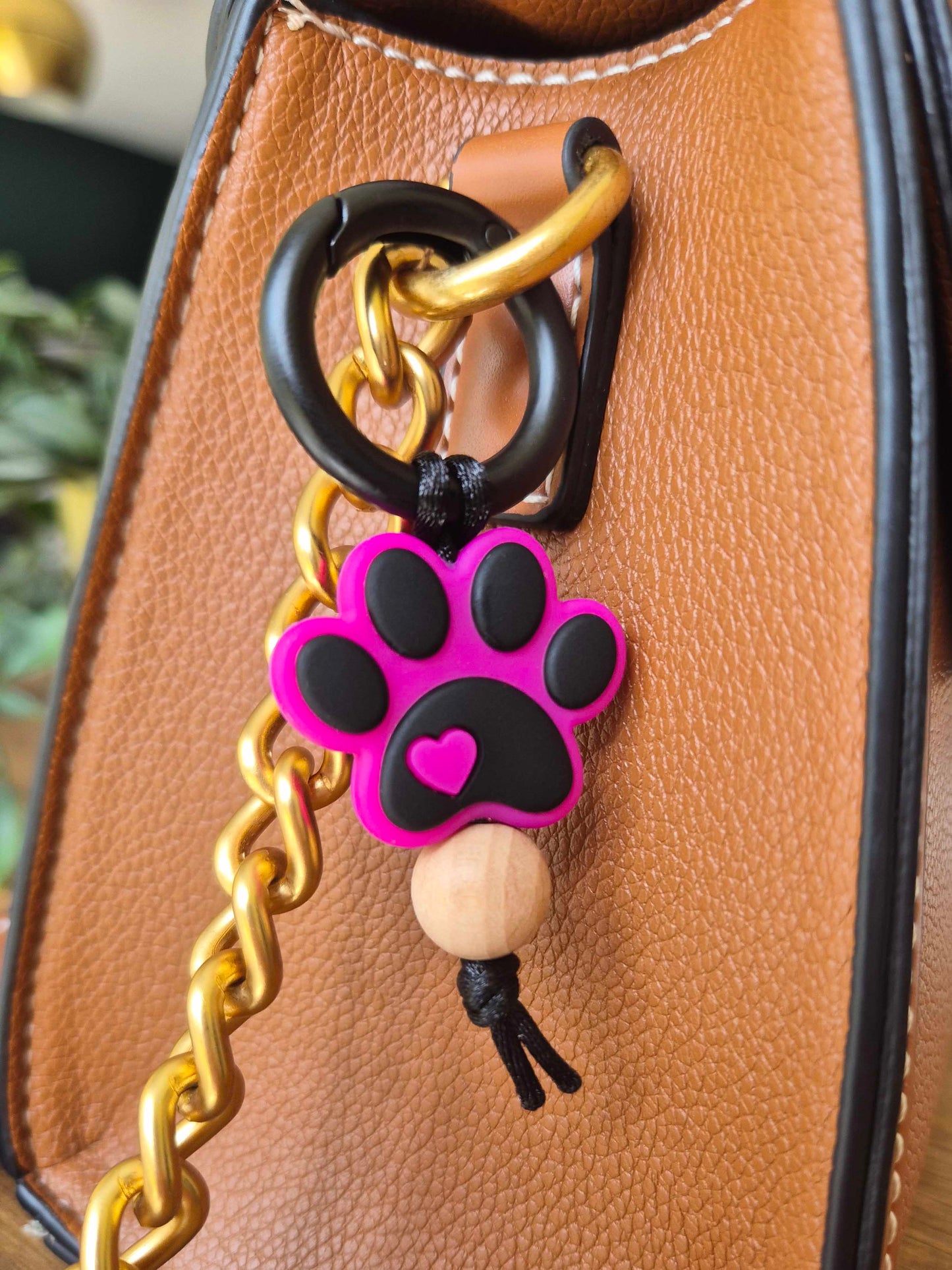 Pet collar decoration. For dogs and cats or any pet that wears a collar or has really cute paws and claws! Cute paw print clip on for collar. Can also be used as bag decor or a keychain.