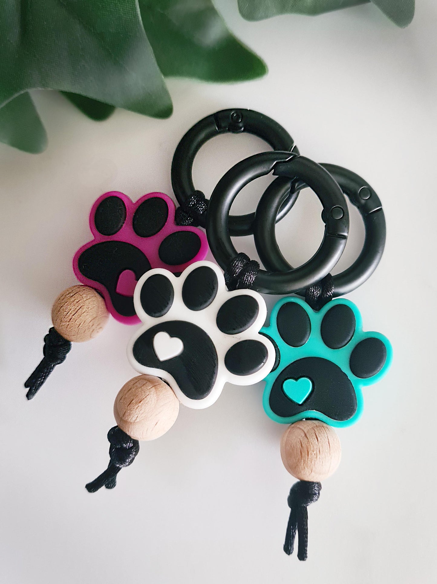 Pet collar decoration. For dogs and cats or any pet that wears a collar or has really cute paws and claws! Cute paw print clip on for collar.