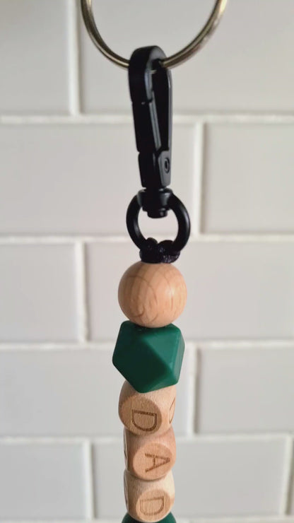 Looking for unique gift ideas for dad? Our handmade Dad Needs Coffee keychains make the perfect gift for new dads, who may have found a new desire for buckets of coffee!