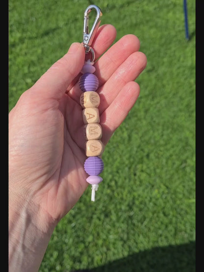 "Hiya Mama" Keychain / Zip Puller