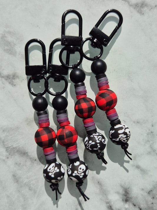 Skull n Scots Keychain / Zip Puller