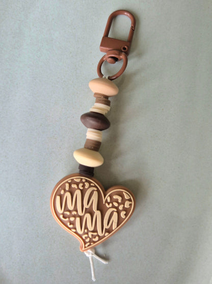 "I Heart Mama" Keychain / Zip Puller