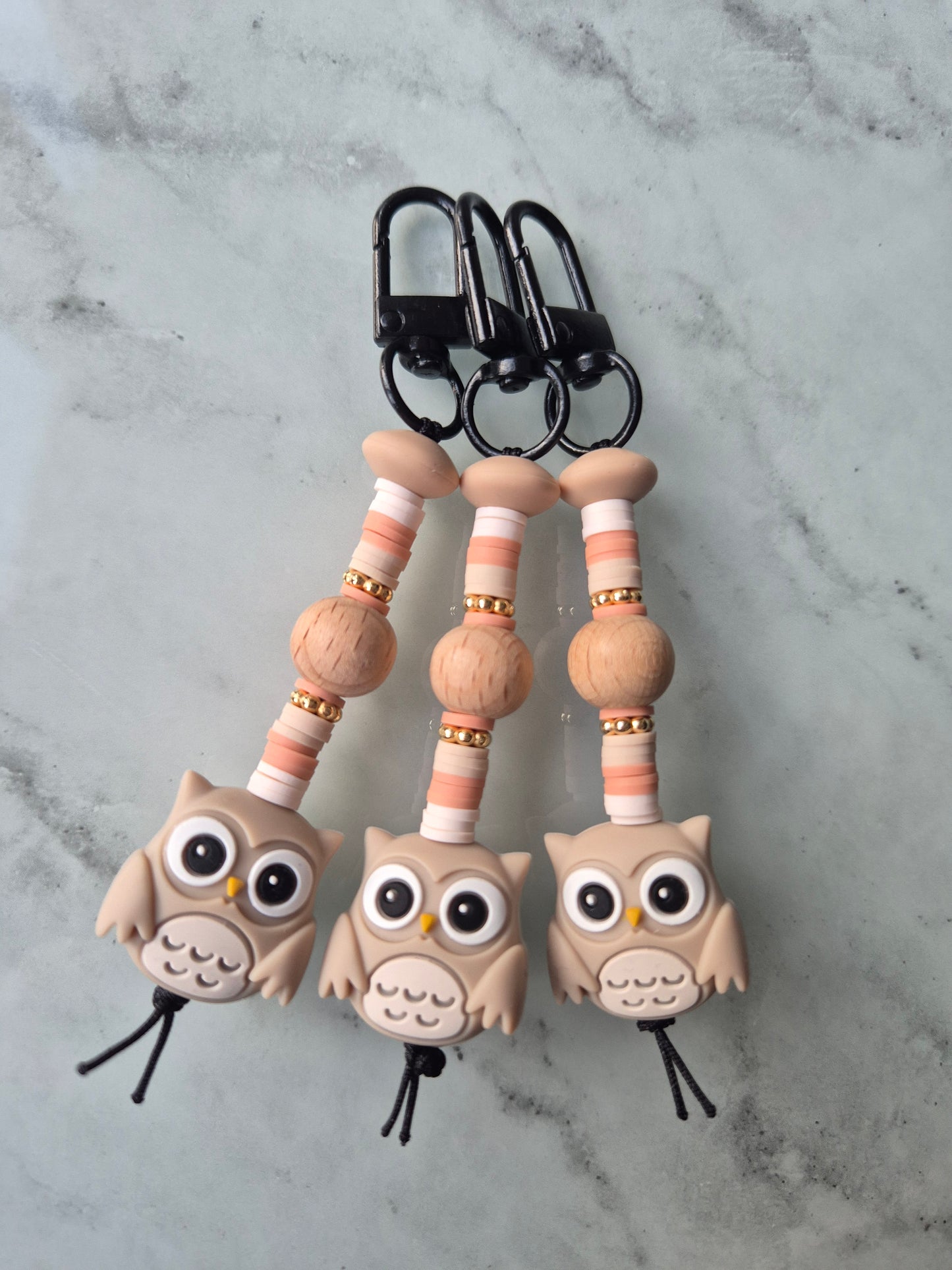 "Charming Owl" Keychain / Zip Puller / Bag Charm