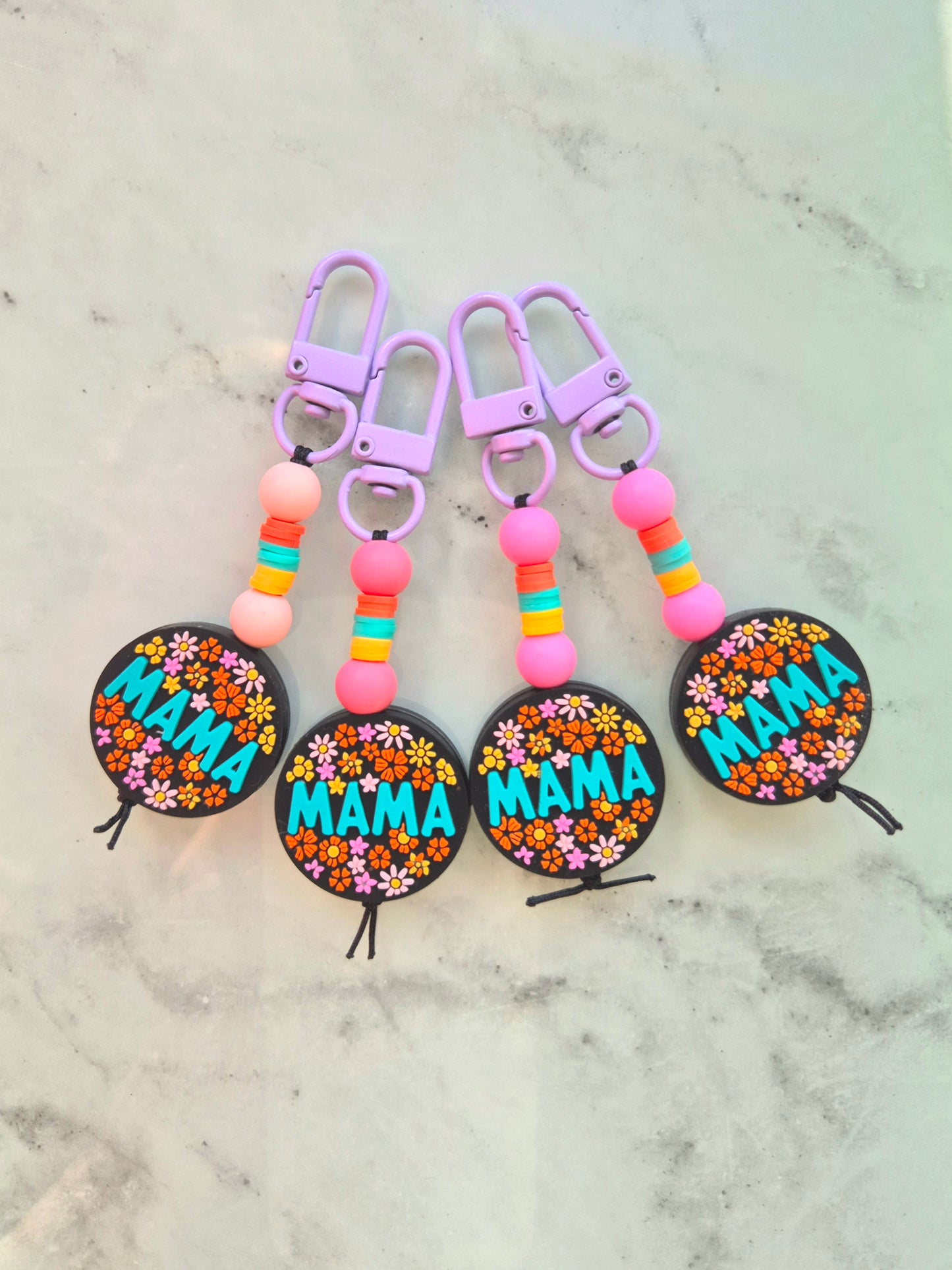"The Hippy Mama" Keychain / Zip Puller