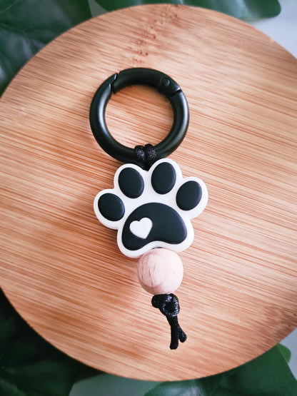 Pet collar decoration. For dogs and cats or any pet that wears a collar or has really cute paws and claws! Cute paw print clip on for collar.