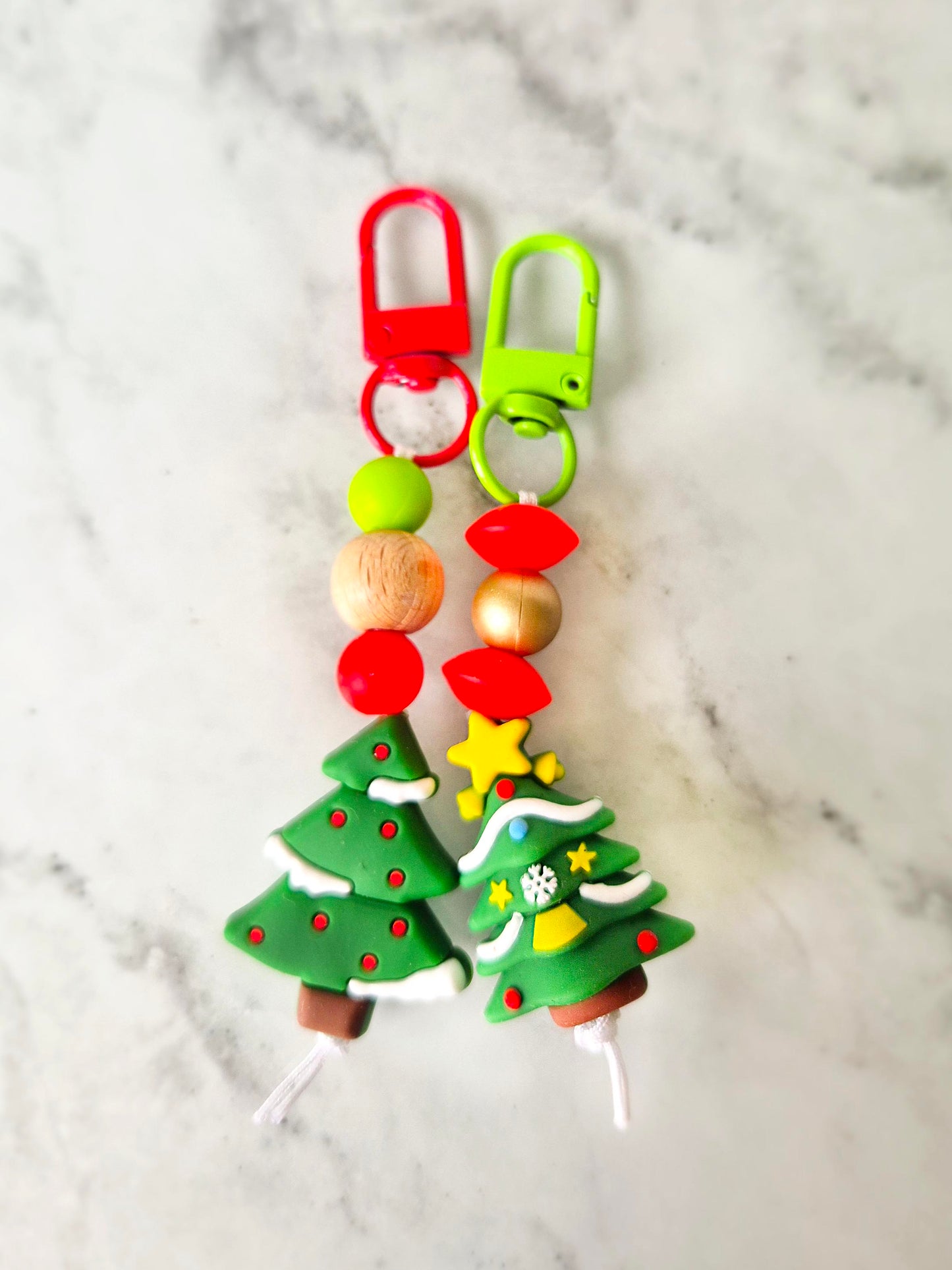 "Festive Tree" Keychain / Zip Puller / Bag Charm
